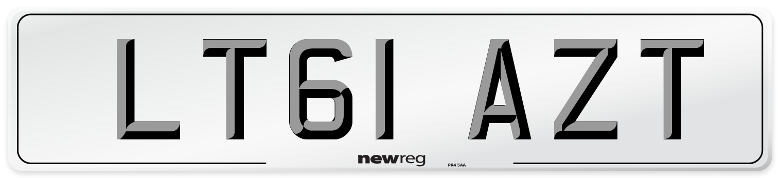 LT61 AZT Number Plate from New Reg